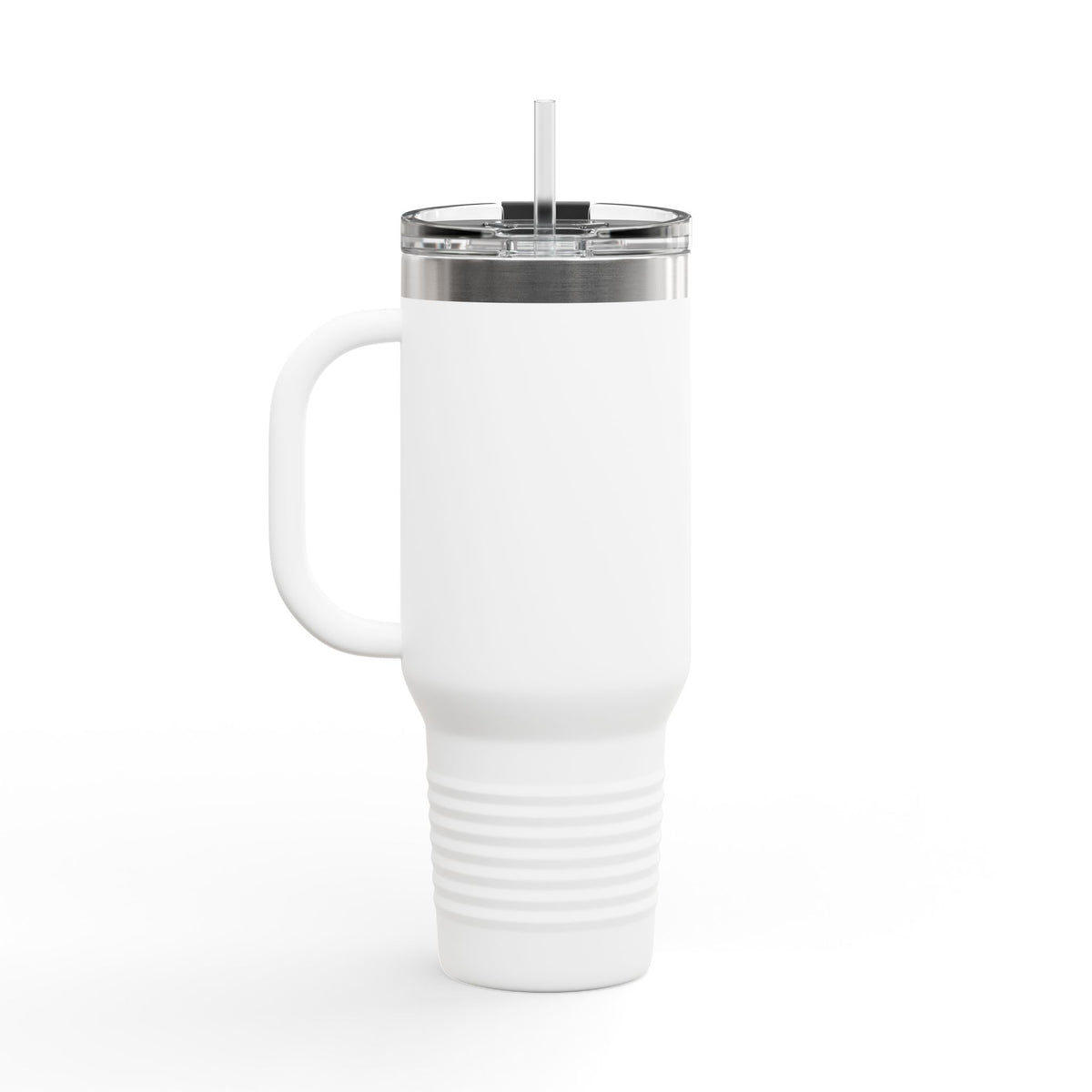 40oz Insulated Travel Mug — Rose & Skeleton Hand Floral Design