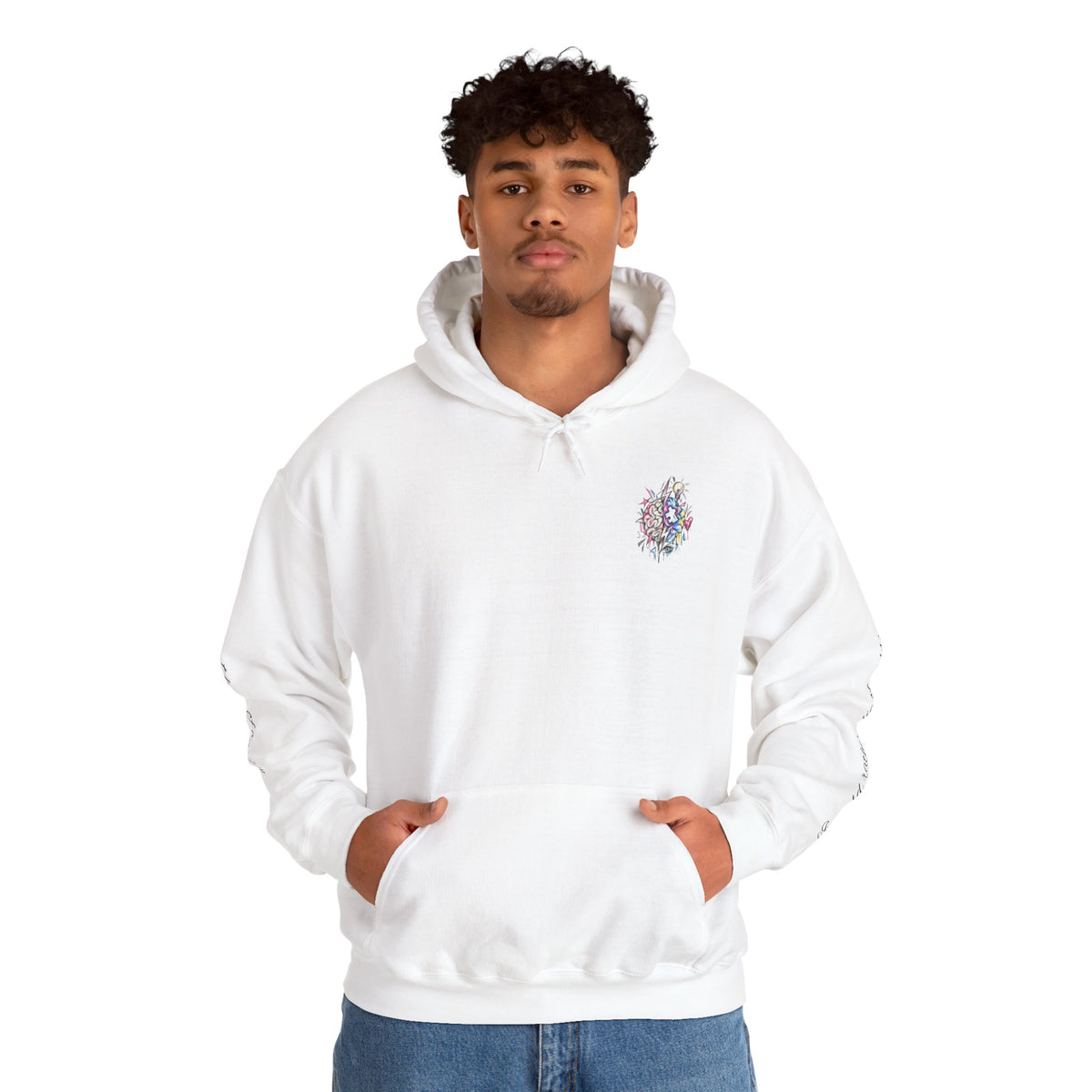 'Love Me' Heart & Skull Horror Floral Hoodie