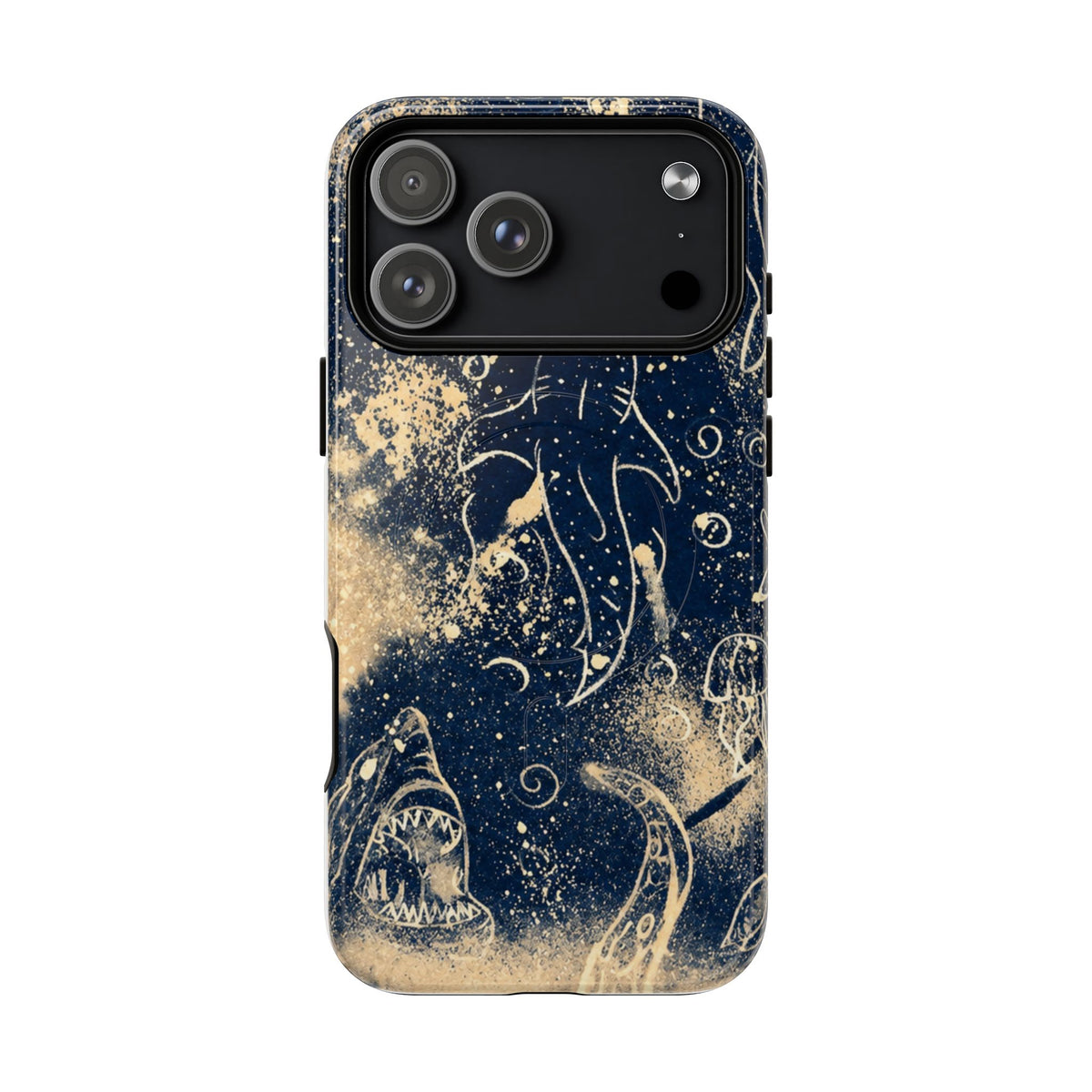 Shark Ocean Art Magnetic Phone Case — Tough Protective iPhone Cover