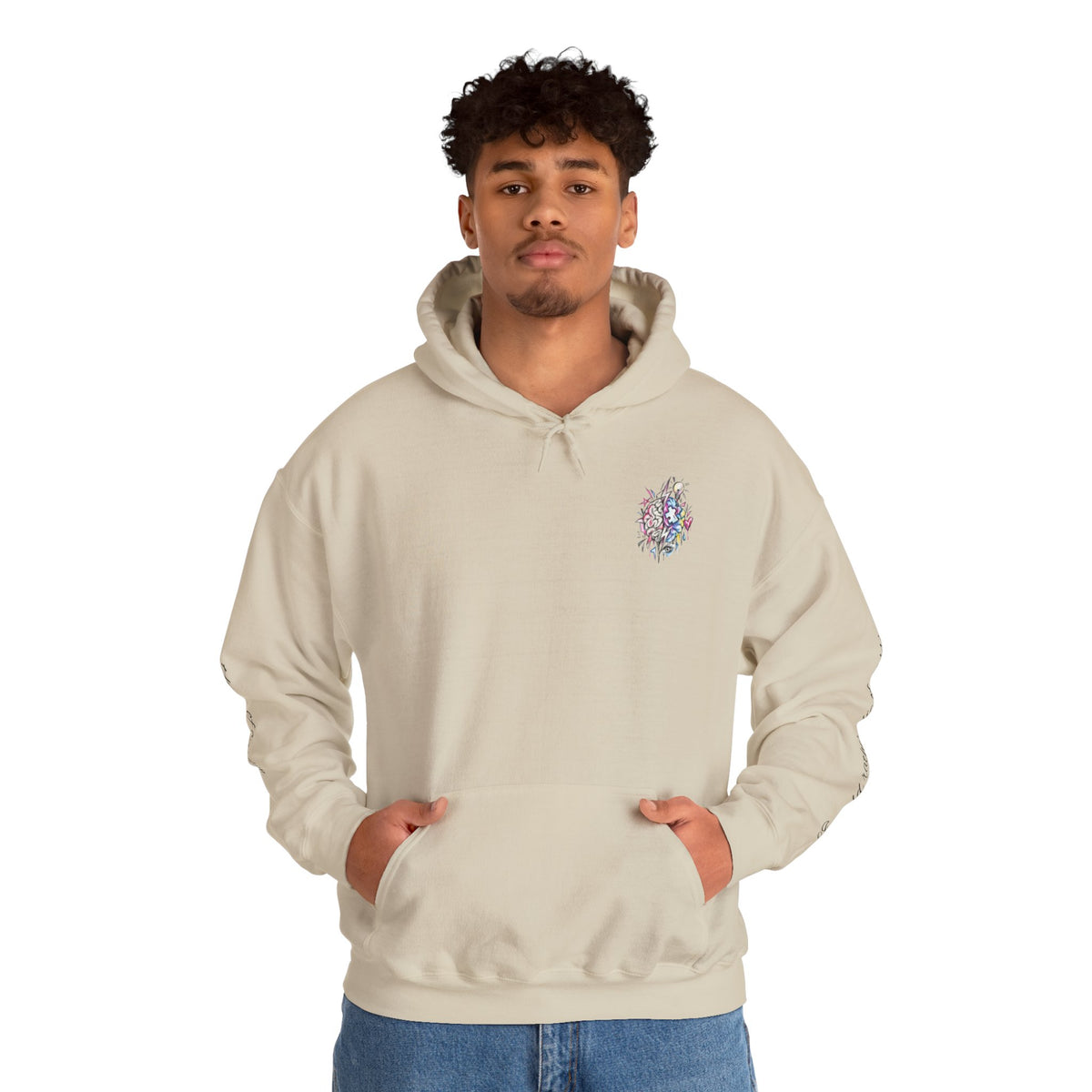 'Love Me' Heart & Skull Horror Floral Hoodie