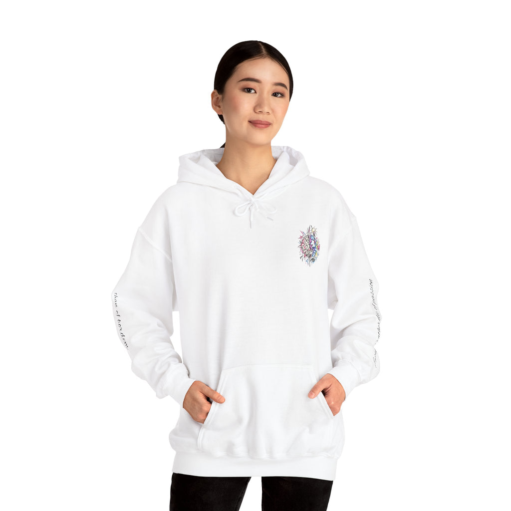 'Love Me' Heart & Skull Horror Floral Hoodie