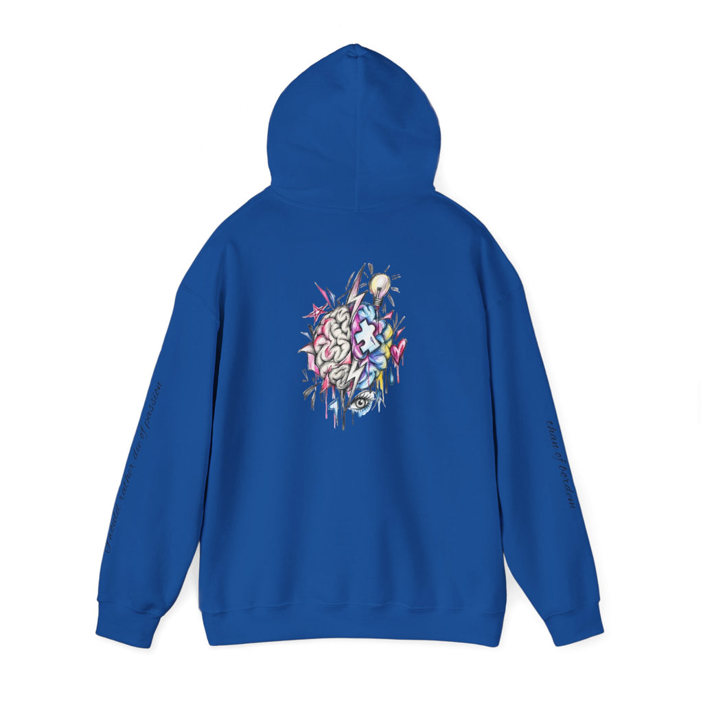 'Love Me' Heart & Skull Horror Floral Hoodie