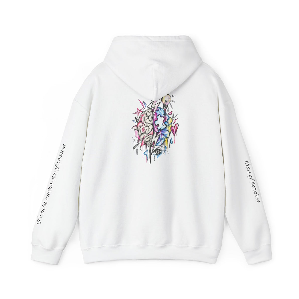 'Love Me' Heart & Skull Horror Floral Hoodie