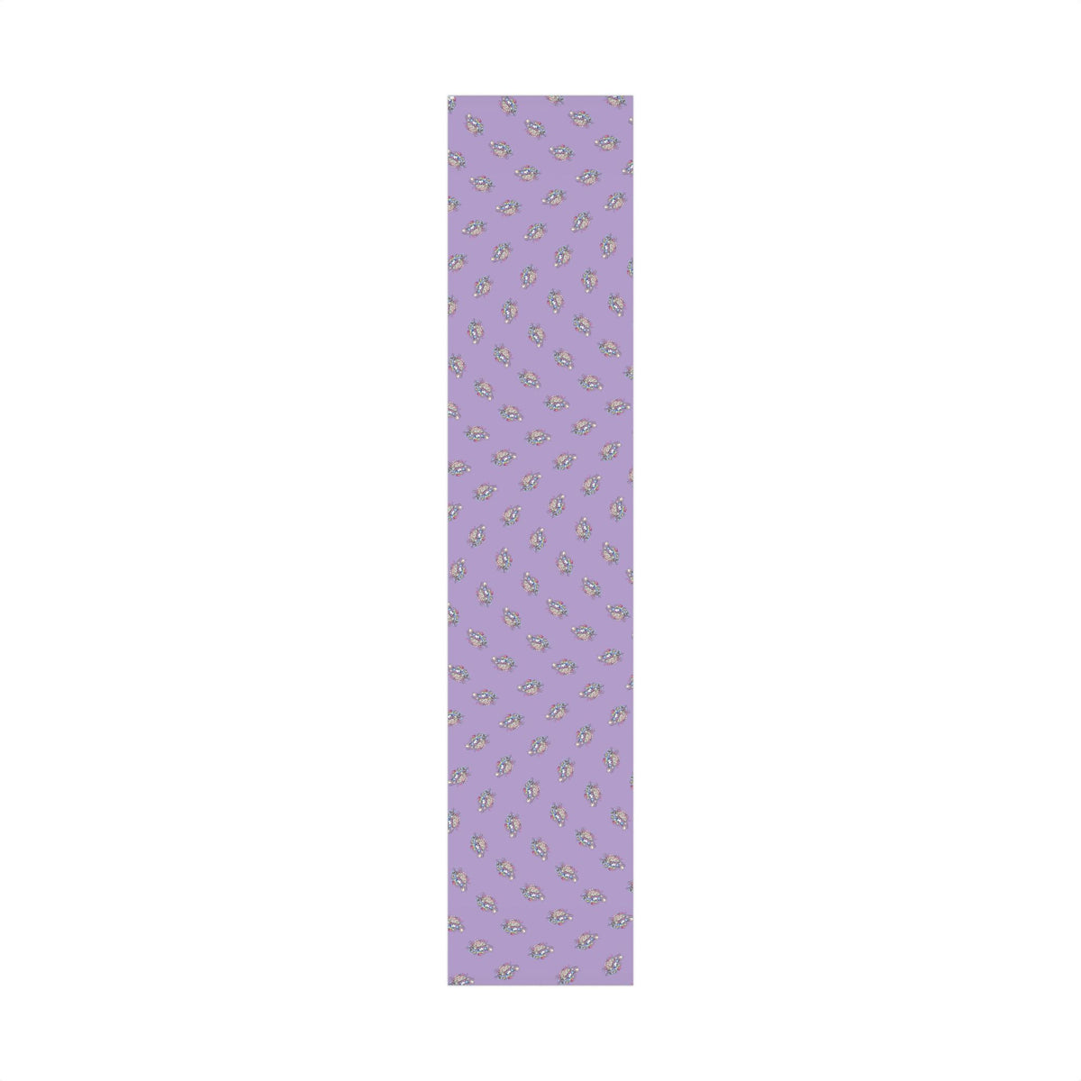 Floral Brain Pattern Gift Wrap — Purple Decorative Wrapping Paper