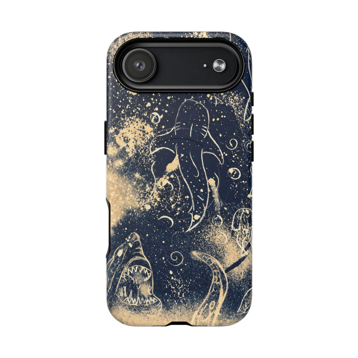 Shark Ocean Art Magnetic Phone Case — Tough Protective iPhone Cover