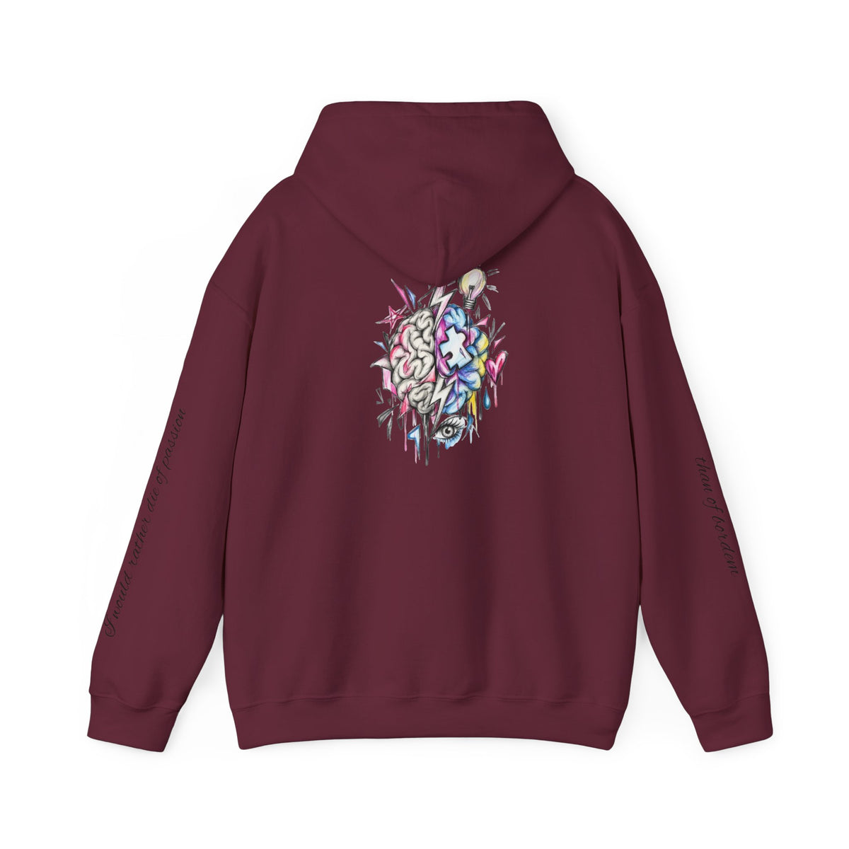 'Love Me' Heart & Skull Horror Floral Hoodie