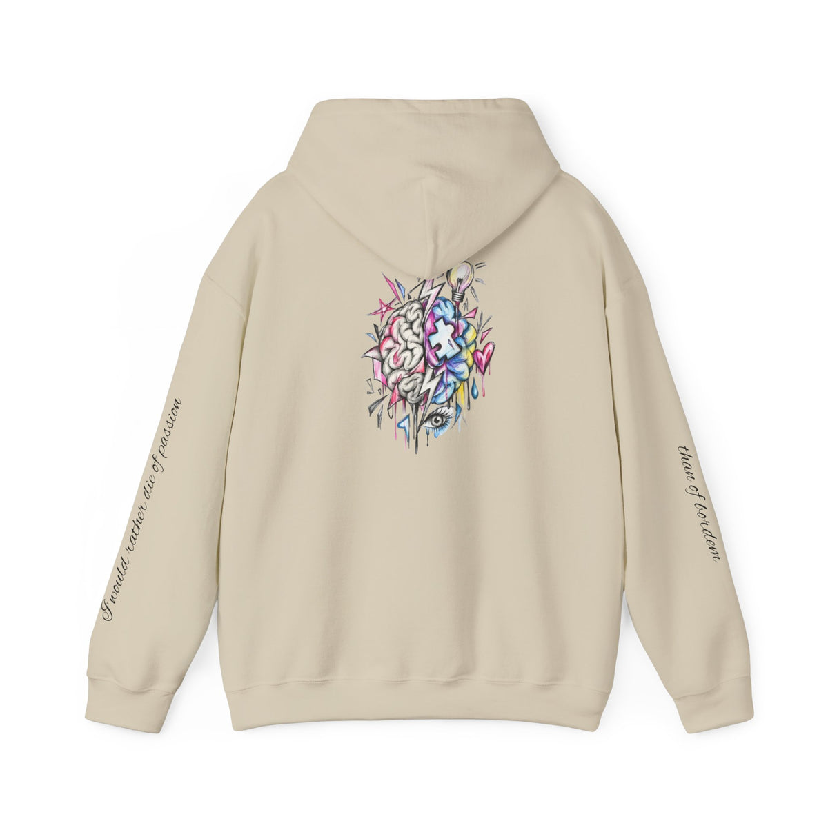 'Love Me' Heart & Skull Horror Floral Hoodie