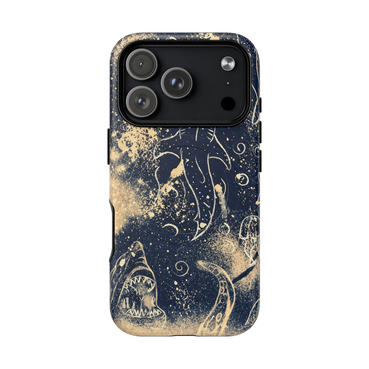 Shark Ocean Art Magnetic Phone Case — Tough Protective iPhone Cover