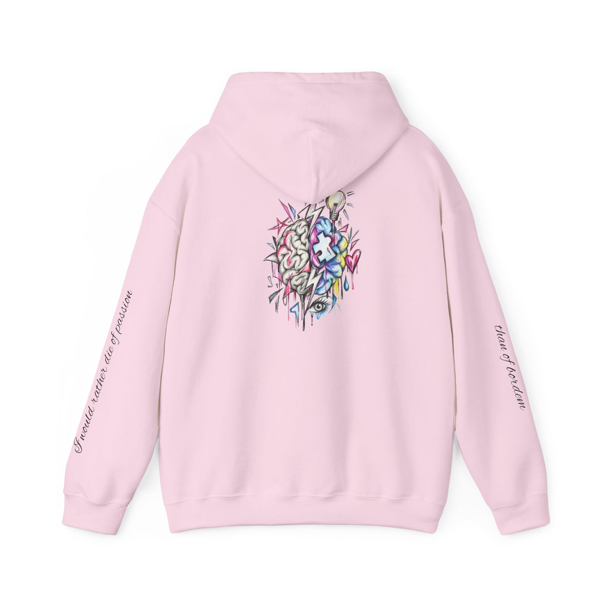 'Love Me' Heart & Skull Horror Floral Hoodie