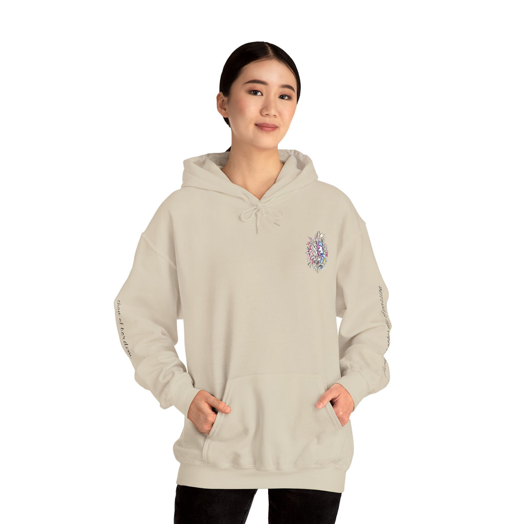 'Love Me' Heart & Skull Horror Floral Hoodie