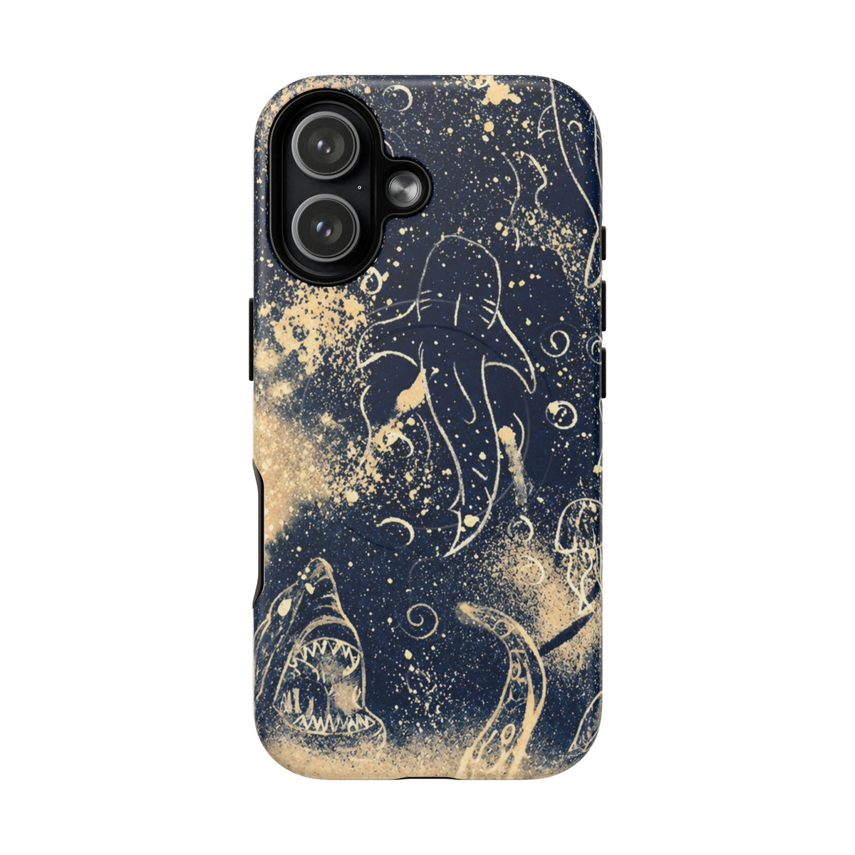 Shark Ocean Art Magnetic Phone Case — Tough Protective iPhone Cover