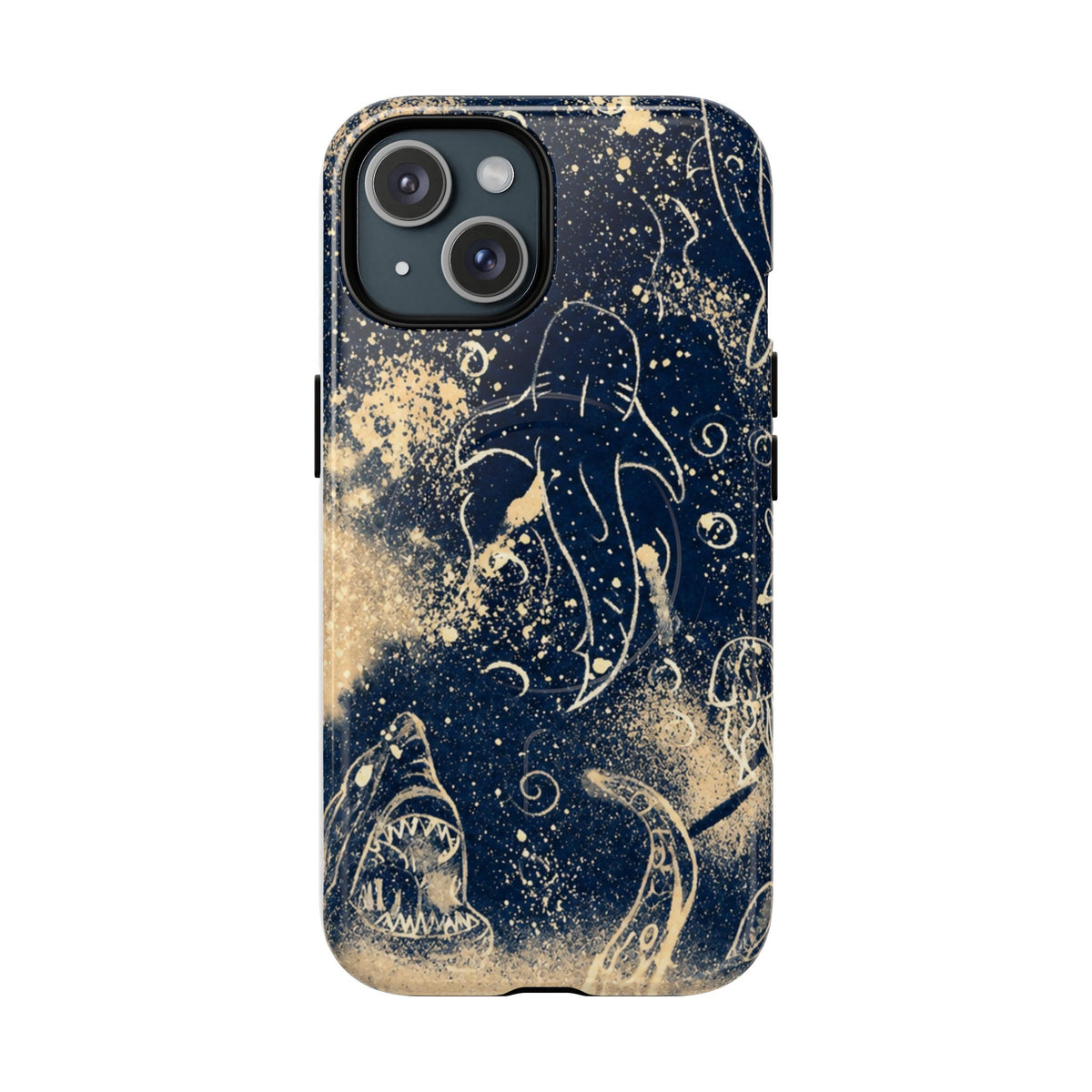 Shark Ocean Art Magnetic Phone Case — Tough Protective iPhone Cover