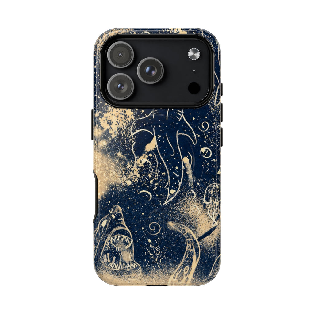 Shark Ocean Art Magnetic Phone Case — Tough Protective iPhone Cover
