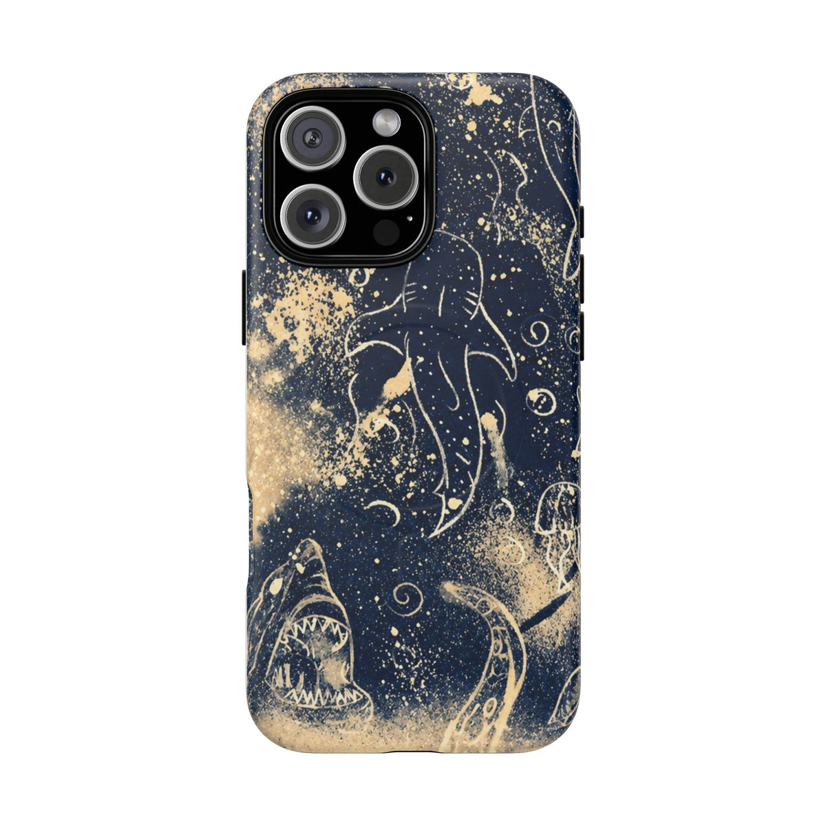 Shark Ocean Art Magnetic Phone Case — Tough Protective iPhone Cover