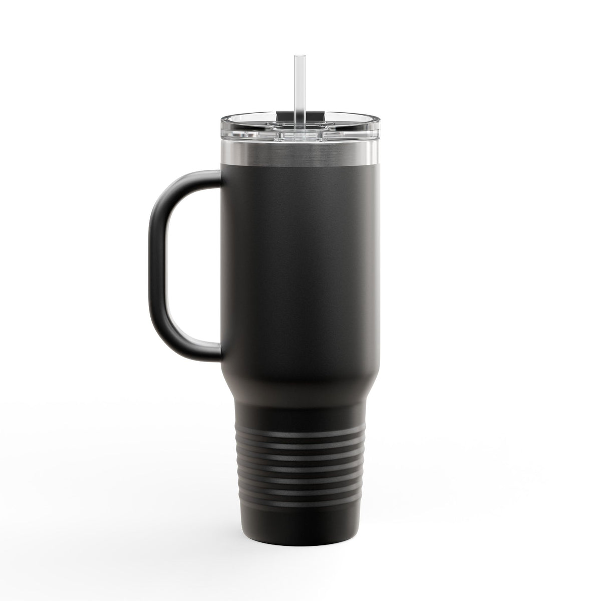 40oz Insulated Travel Mug — Rose & Skeleton Hand Floral Design