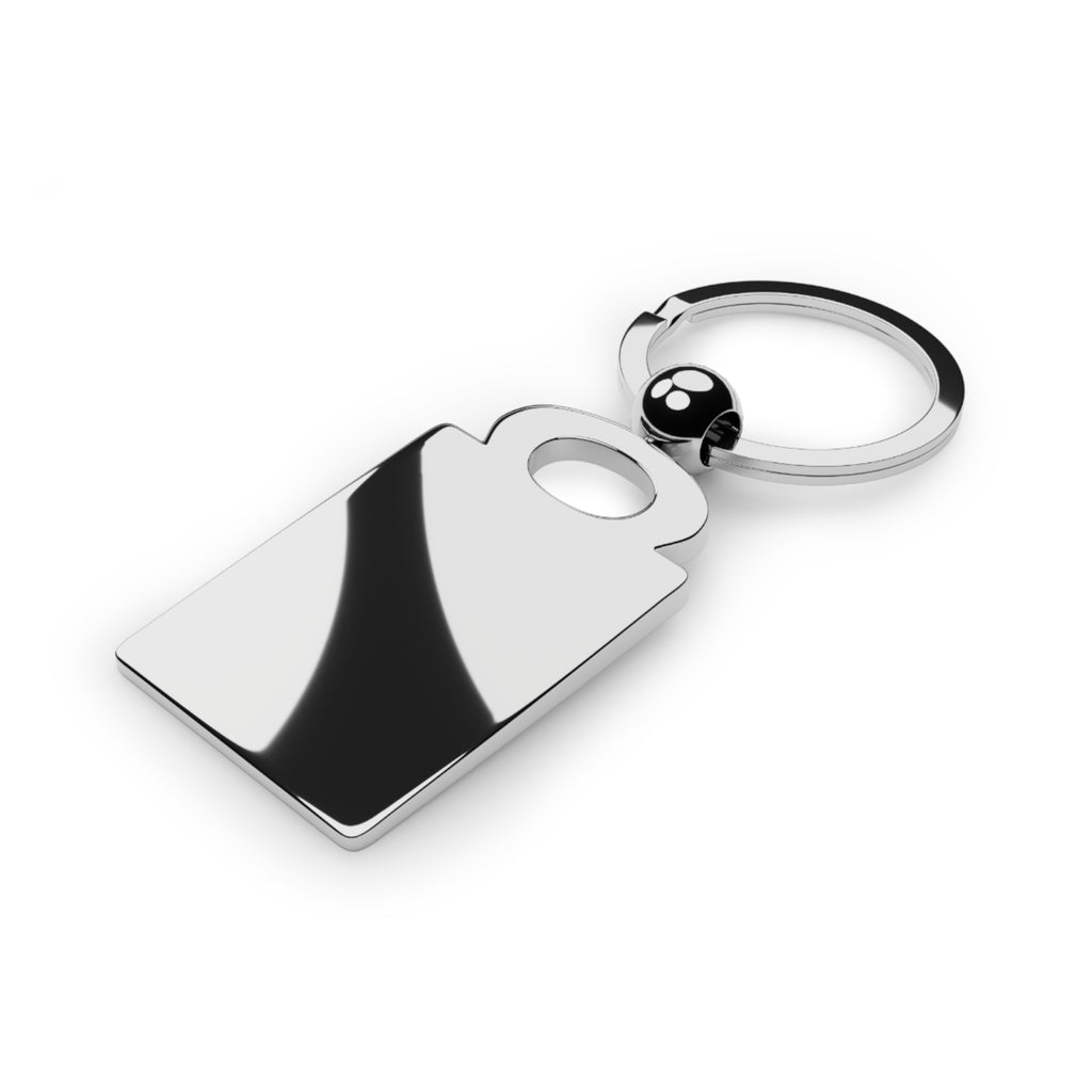 Breast Cancer Awareness — Gothic Floral Photo Keychain