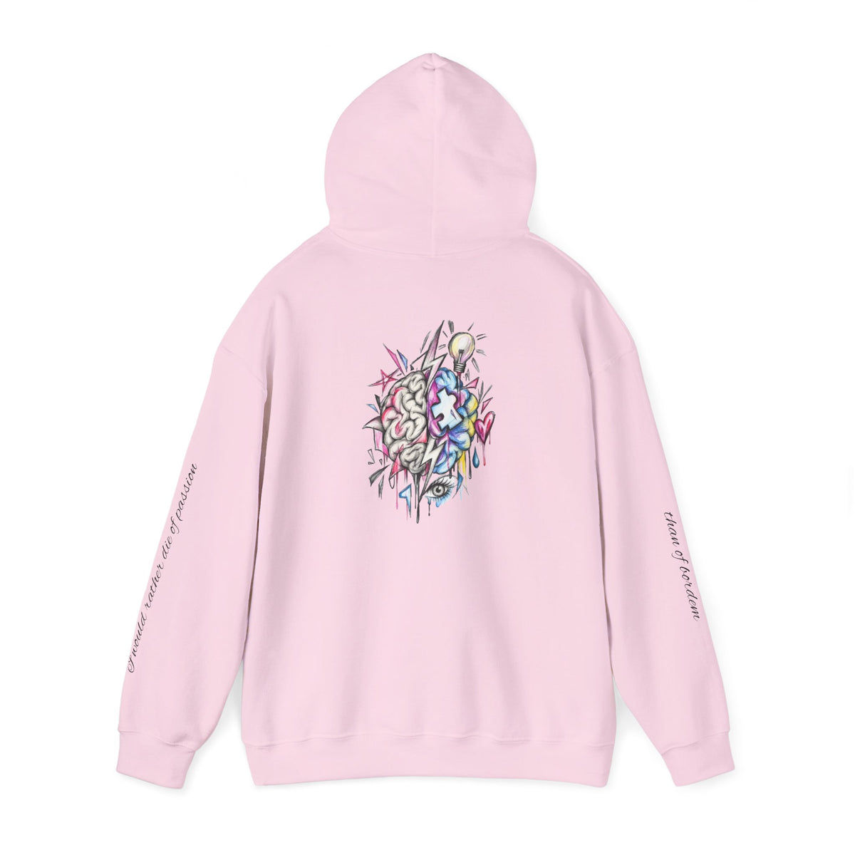 'Love Me' Heart & Skull Horror Floral Hoodie