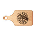 Engraved "Flowers for Brains" Wooden Cutting & Serving Board — Walnut or Maple