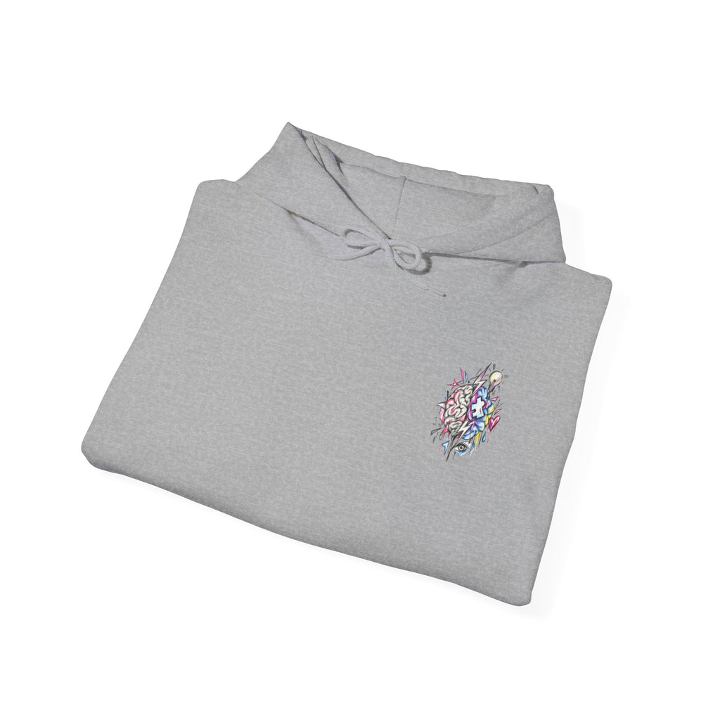 'Love Me' Heart & Skull Horror Floral Hoodie