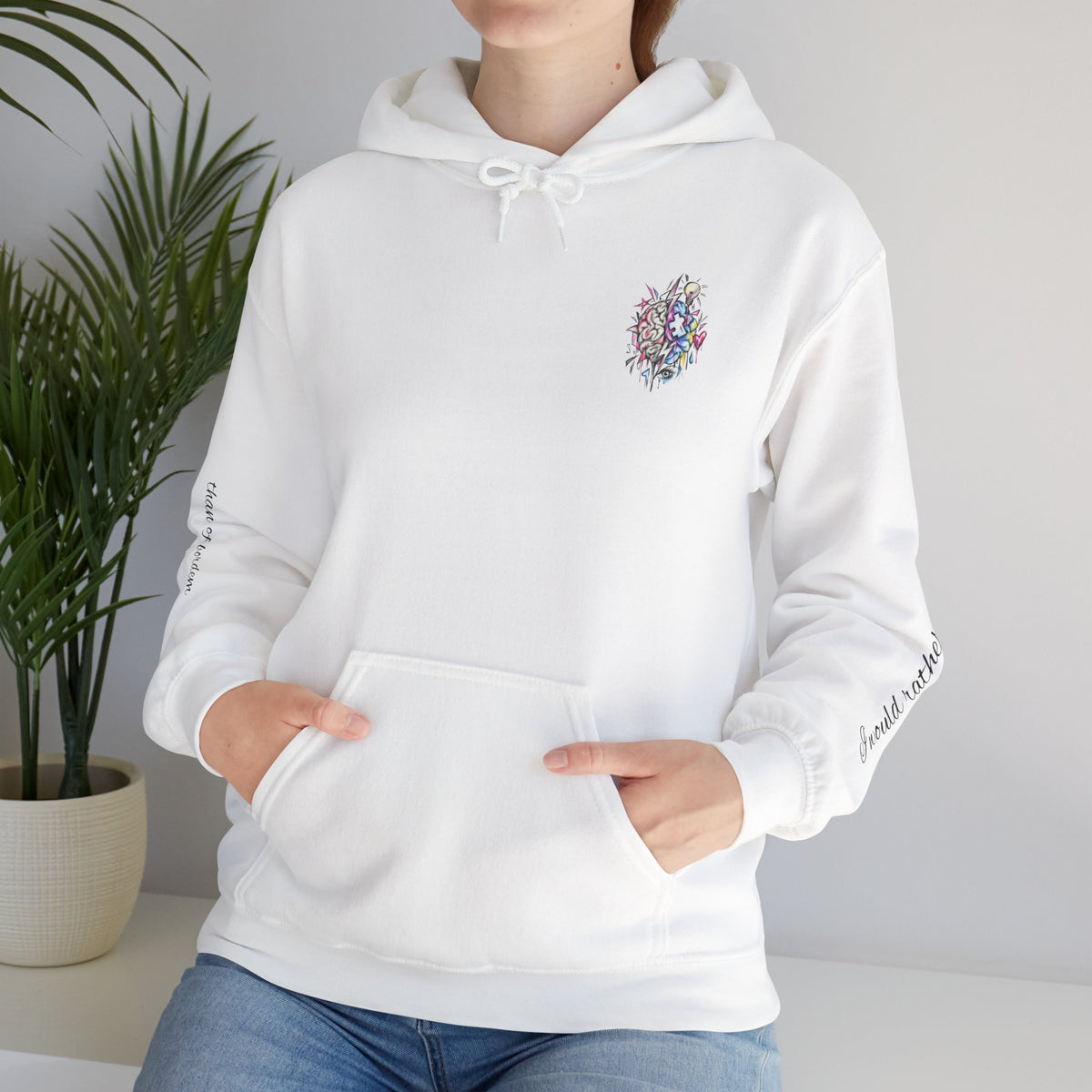 'Love Me' Heart & Skull Horror Floral Hoodie