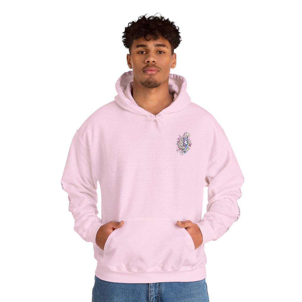 'Love Me' Heart & Skull Horror Floral Hoodie
