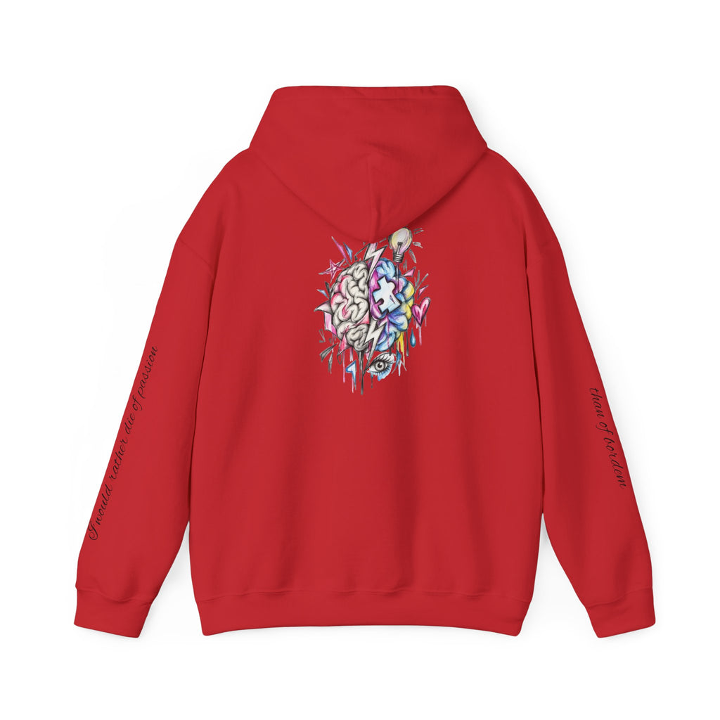 'Love Me' Heart & Skull Horror Floral Hoodie