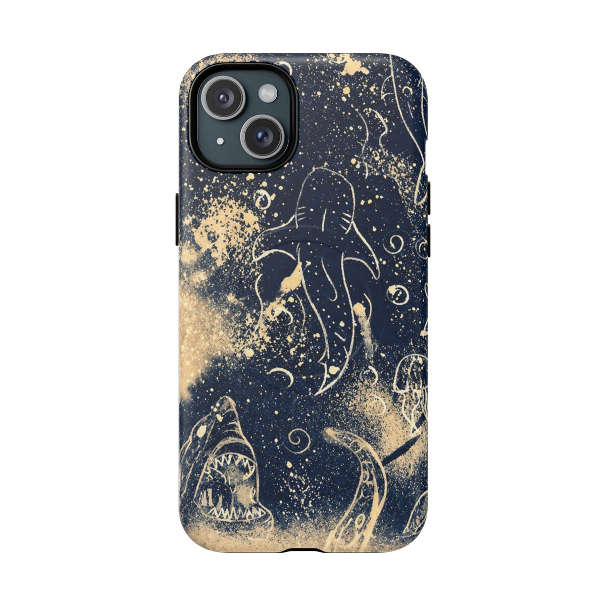 Shark Ocean Art Magnetic Phone Case — Tough Protective iPhone Cover