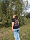 Hand Painted Skeletons T-Shirt – Wearable Dark Art, Unique Gothic Gift, One-of-a-Kind Painted Tee