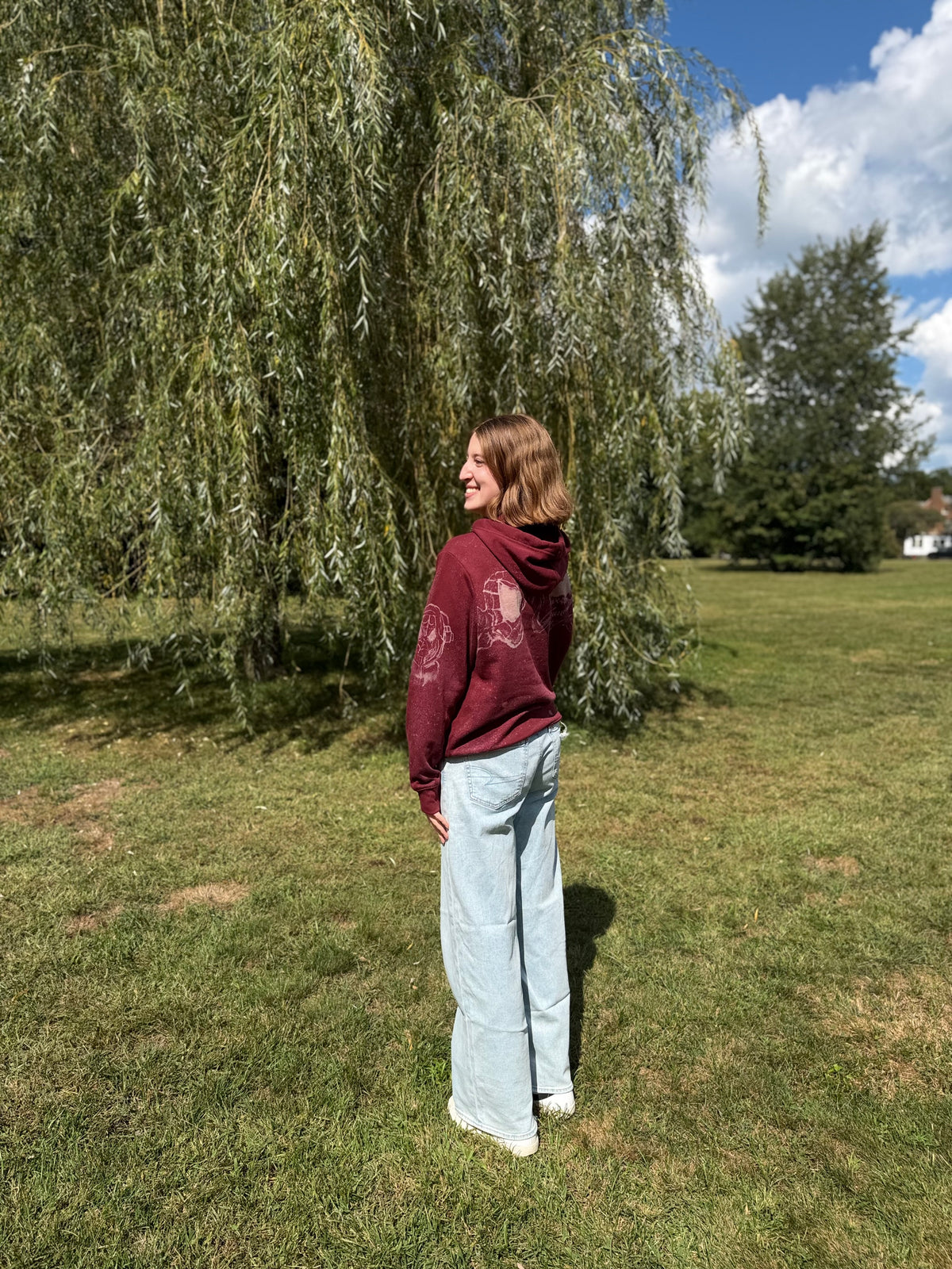 Hand Painted Spider-Man Hoodie – Bleach Dye Marvel Fan Art Sweatshirt, Unique Superhero Gift, One-of-a-Kind Wearable Art