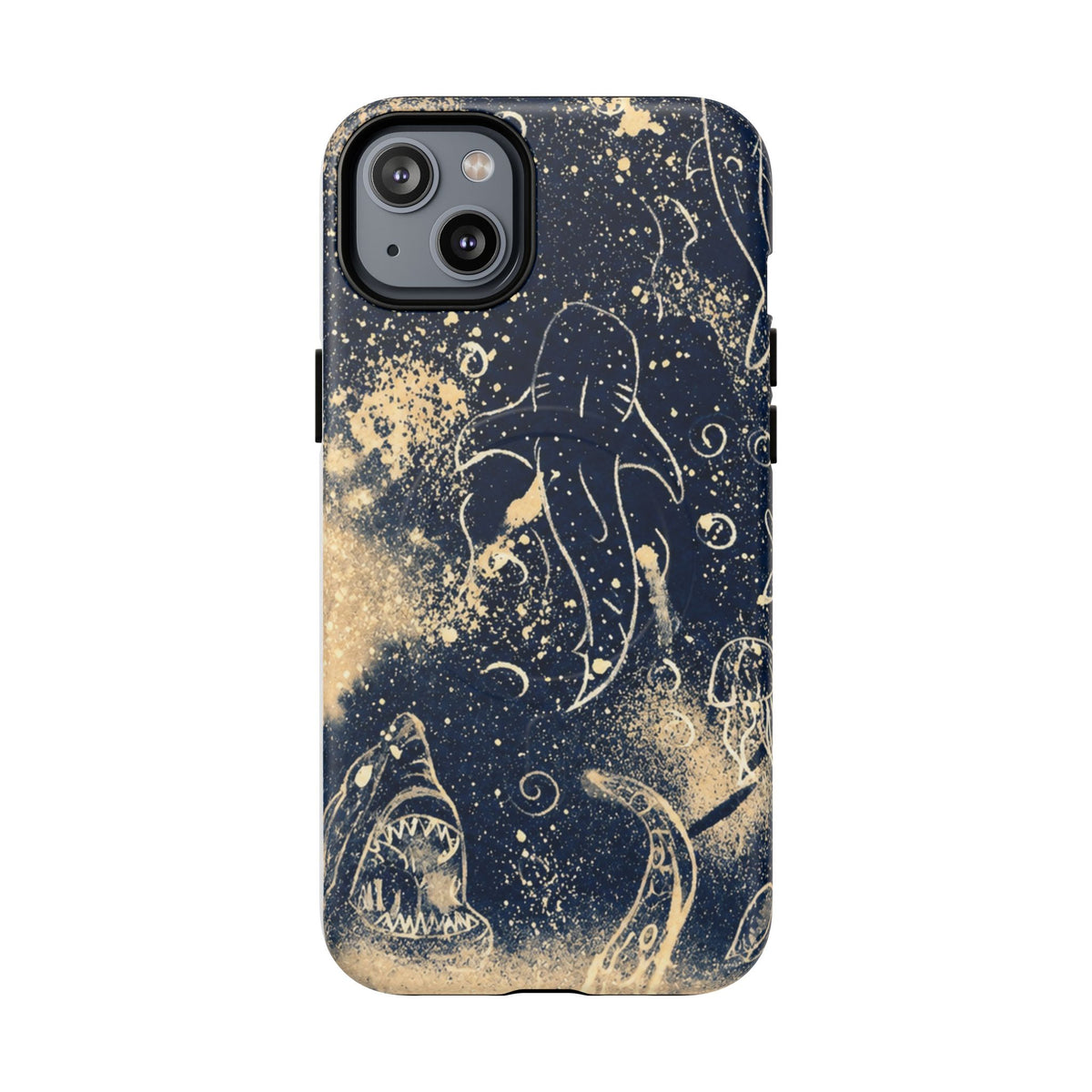 Shark Ocean Art Magnetic Phone Case — Tough Protective iPhone Cover