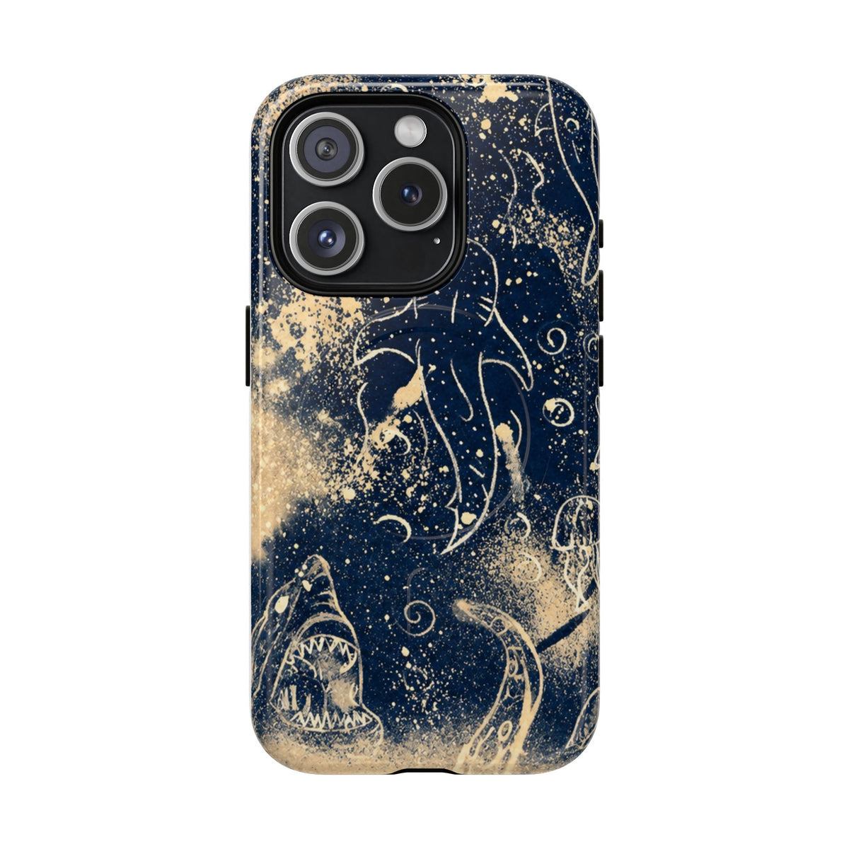 Shark Ocean Art Magnetic Phone Case — Tough Protective iPhone Cover