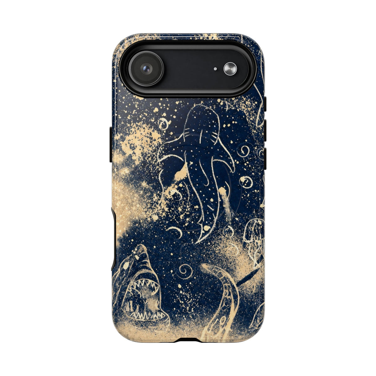Shark Ocean Art Magnetic Phone Case — Tough Protective iPhone Cover