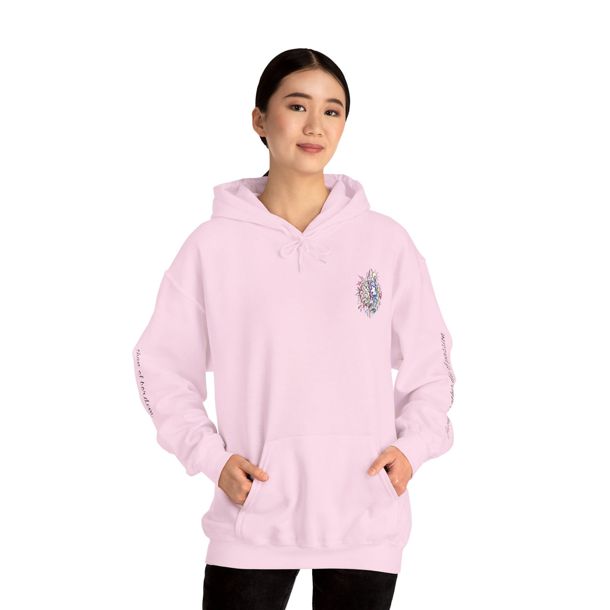 'Love Me' Heart & Skull Horror Floral Hoodie