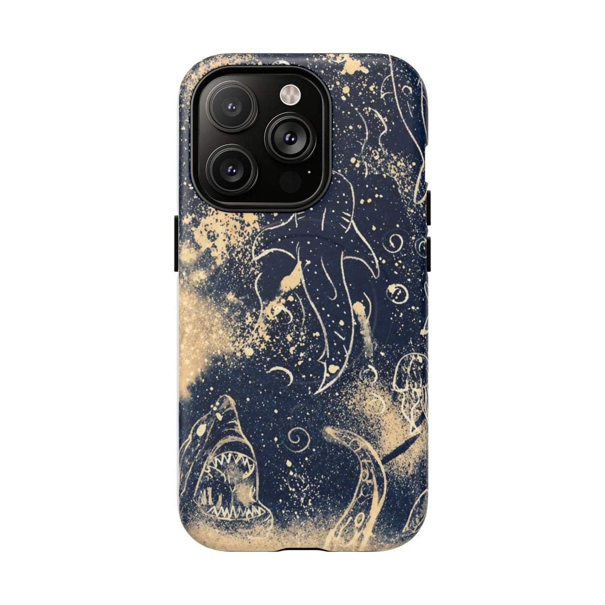 Shark Ocean Art Magnetic Phone Case — Tough Protective iPhone Cover