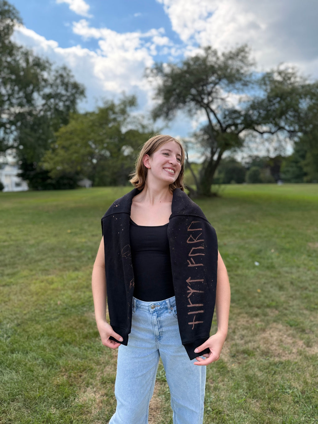 Hand Painted HTTYD Hoodie – Toothless Bleach Dye Sweatshirt, Unique Dragon Fan Gift, One-of-a-Kind Wearable Art