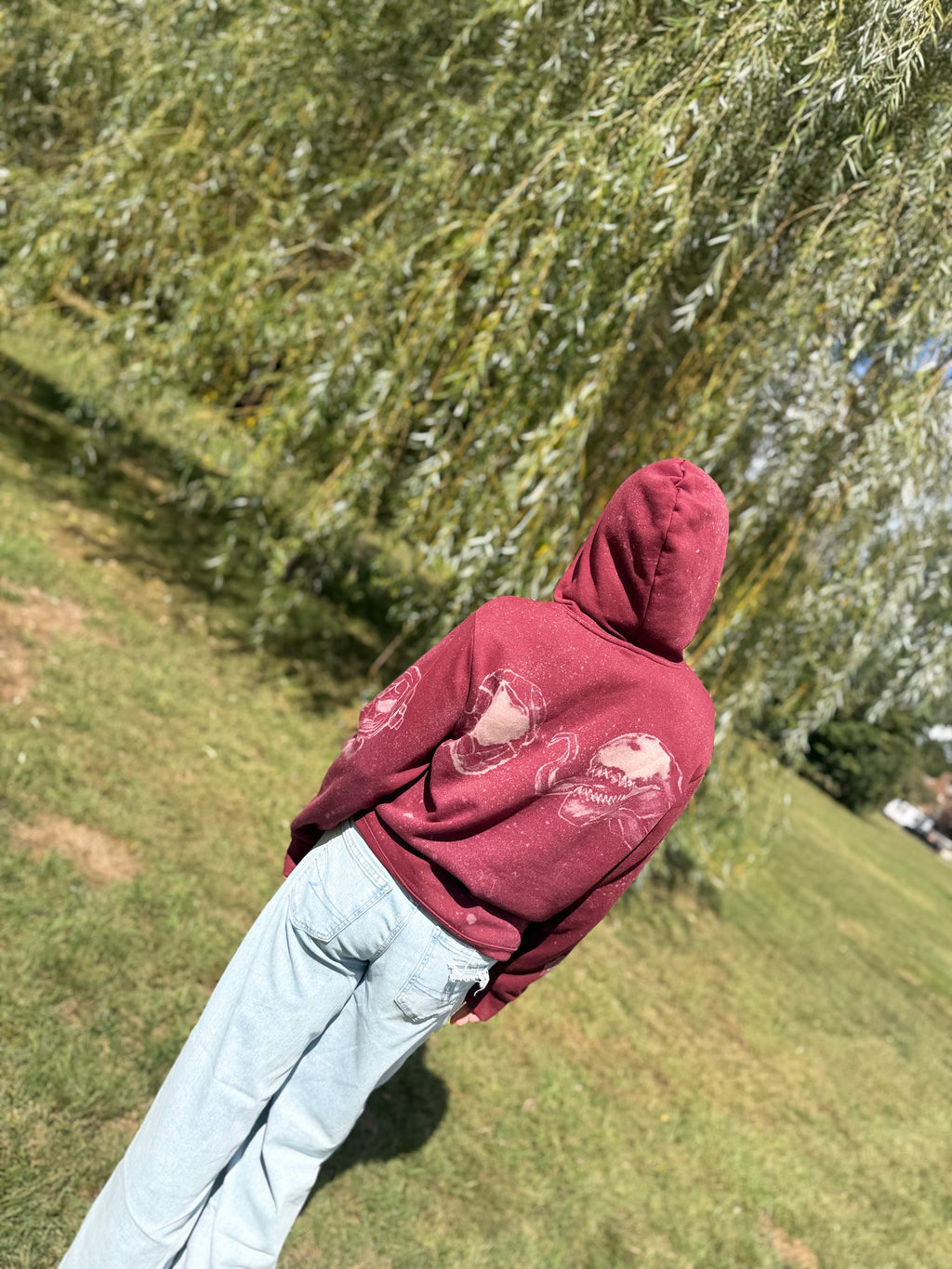 Custom Hand Painted Hoodie – Personalized Wearable Art, Unique Gift Idea, Original Painted Sweatshirt Made Just for You