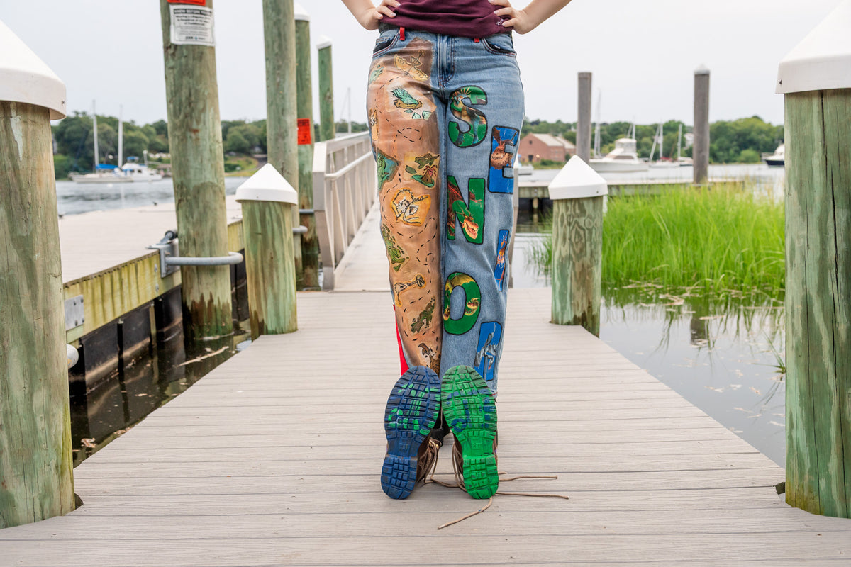 Custom Painted Jeans